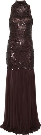 Atu Body Couture Abito con paillettes - Marrone