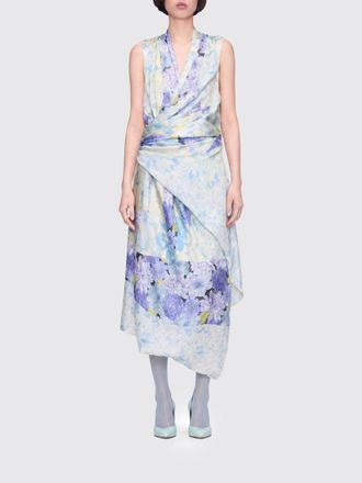 Maison Margiela Printed Silk Wrap Dress