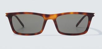 Saint Laurent Corner Angle rectangular sunglasses