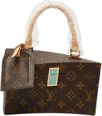 Louis Vuitton Pre-owned Shoulder Bag - Dames - Vintage Mini Tas - Bruin - ONE Size - Leer - Vintage
