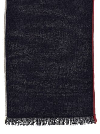 Brunello Cucinelli Cashmere and Silk Scarf - Navy