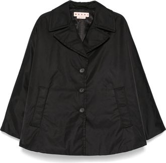 Marni Black twill coat