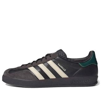 adidas Gazelle Indoor Leather Black Brown Green IH0374