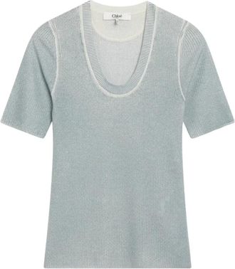 Chlo&eacute; Donna, Top, Blu, L, new