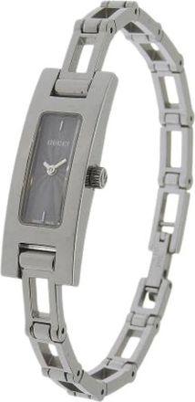 Gucci Pre-owned 3900L Roestvrijstalen Quartz - Dames - Vintage Horloges - Zwart - ONE Size - Vintage