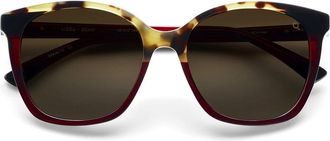Etnia Barcelona Liceu Polarized BXHV Womens Sunglasses Burgundy Size 55