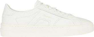 Santoni DBS Double Buckle Low Top Sneakers - Heren - Sneakers - Wit - 45 EU - Leer - Schoenen