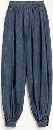 Valentino Pantaloni In Denim Chambray Donna DENIM 36