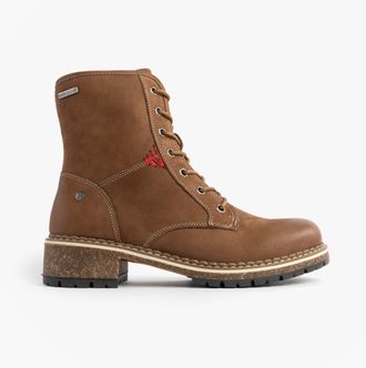 Josef Seibel Waylynn 10 Womens Lace Up Ankle Boots Brown Leather - Size UK 6.5