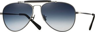Eyevan 7285 Astro P Mens Sunglasses Silver Size 57