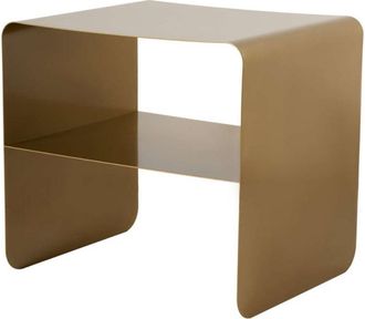 Calicosy Mesita auxiliar con 1 nicho abierto H56 cm - Dorado