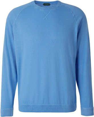 Zanone raglan-sleeve sweatshirt - Blue