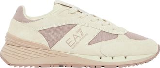 Emporio Armani Low-Top Leather Cushioned Sole Sneakers