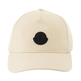 Moncler Baseball Cap - Heren - Petten - Beige - ONE Size - Katoen - Accessoires