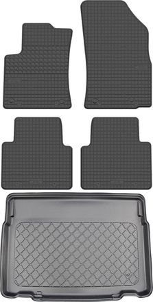 OEM Juego De Alfombrillas De Goma Para Coche Y Alfombrilla Para Maletero Para Citro&euml;n C3 Aircross Ii Crossover A Partir De Noviembre De 2017