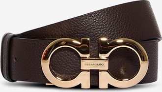 Ferragamo Lederg&uuml;rtel mit gek&ouml;rnter Struktur 35 mm