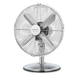 Cecotec Cecotec Ventilador De Sobremesa 580 Retrodesk 45 W 4 Aspas De 30 Cm/120 De Di&aacute;metro 3 Velocidades Motor De Cobre Acabado Cromado