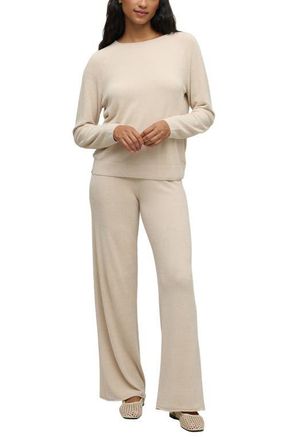 Barefoot Dreams CozyChic Ultra Lite Jersey Pajamas in Stone at Nordstrom, Size X-Large