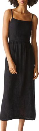 Michael Stars Allora Gauze Dress In Black