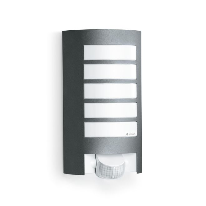 Steinel Außenleuchte L 12 Anthrazit, Außenlampe ohne Bewegungsmelder, robuste Alu-Blende, E27, Max. 60 W, Wandlampe ab 33,50 €