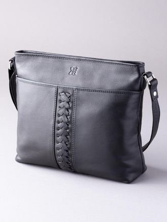 Lakeland Leather Womens Farlam Cross Body Bag in Black Leather (archived) - One Size