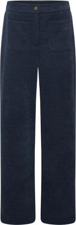 Ichi Pantaloni a gamba larga - - Trousers - Donna - Blu - XL