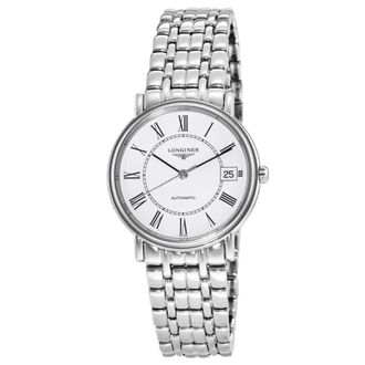 Longines Presence Automatic White Dial Stainless Steel Womens Watch L4.821.4.11.6