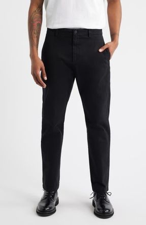 HUGO BOSS David Slim Fit Stretch Cotton Pants in Black at Nordstrom, Size 32 X 30