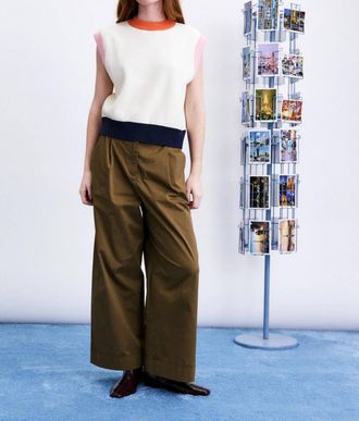 FRNCH Norfolk Trouser Pants In Olive