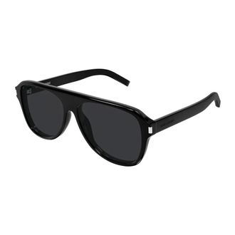 Saint Laurent Aviator Zonnebril - Heren - Accessoires - Zwart - Maat: 59 MM Nylon