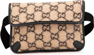 Gucci Pre-owned Gucci GG Wool Slim Belt Bag Ladies 598181 525040