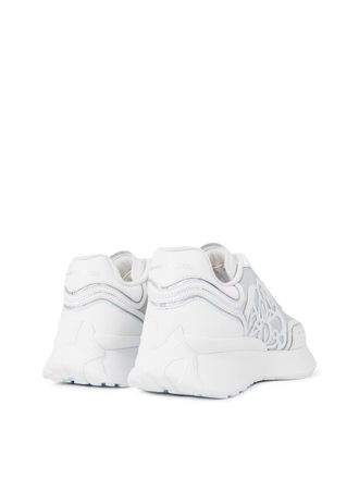 Alexander McQueen Womens Sprint Runner Oversized Sneakers White Shoes >