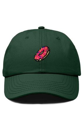 Dalix Donut Embroidered Adjustable Cap in Dark Green at Nordstrom