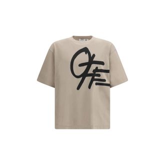 Off-white Beige Cotton Mens Sportswear