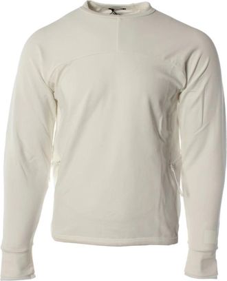 C.P. Company Witte Sweater 15clss-37a 101 - Heren - Longsleeves - Wit - XS - Katoen - Tops