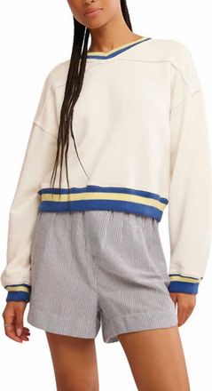 Free People Rio Sweatshirt In Ivory