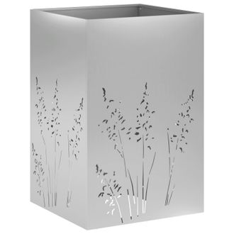 vidaXL Macetero De Jard&iacute;n Plateado 50 X 50 X 75 Cm Acero Galvanizado Vidaxl