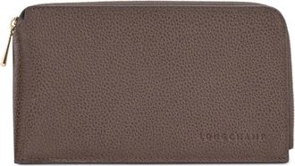 Longchamp Pouch Le Foulonn&eacute; con zip - Marrone