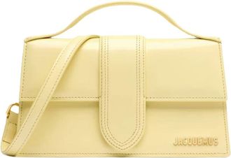 Jacquemus Le Grand Bambino Schoudertas - Dames - Schoudertassen - Geel - ONE Size - Leer - Tassen