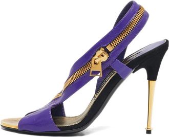 Tom Ford Sandali con zip 11,5 cm - Viola