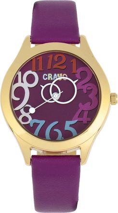 Crayo Spirit Quartz Purple Dial Unisex Watch CRACR5505