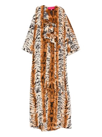 Miau by Clara Rotescu Babypakje met dierenprint - Bruin