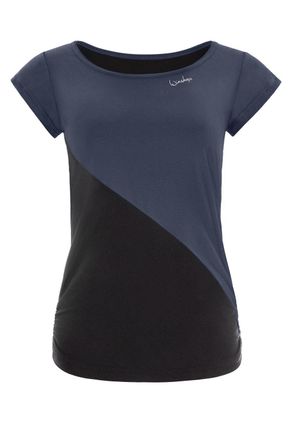 Winshape Sporttop WINSHAPE AET109LS, Damen, Gr. XXL, grau (anthrazit, schwarz), 85% Polyester, 15% Elasthan, Rundhals, Tops Sporttop, Functional Soft and Light