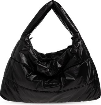 Balenciaga Handbags, male, Black, Size: ONE SIZE Handbag With Logo Patch