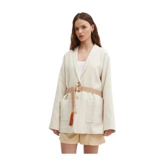 La Petite Francaise Voyelle Blazer - - Jackets - Donna - Beige - S