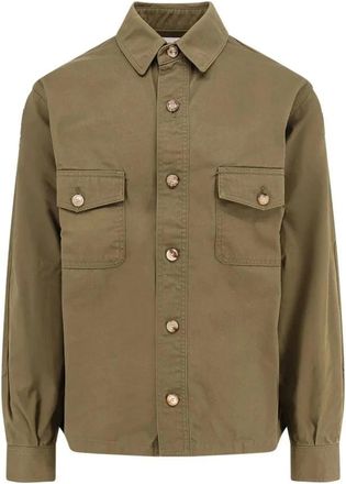 Saint Laurent Hombre, Camisas, Verde, Talla: M