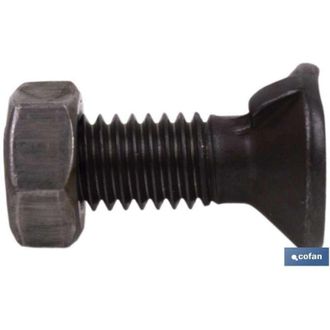 cofan Cofan - Din-604/934 C-6.8 3/4x60 Pulido Caja 25 Unid., Tornillo De Arado Din 604 De Cabeza Avellanada Y Cuello Cuadrado Especial Para El Montaje De Re