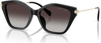 Michael Kors Catskills Grey Gradient Irregular Ladies Sunglasses MK2246U 395087 52
