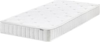 Beliani Colch&oacute;n De Doble Cara De Tejido Blanco 90 X 200 Cm Medio Duro Duo