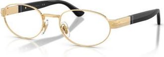 Persol 52mm Oval optical glasses in Gold at Nordstrom
